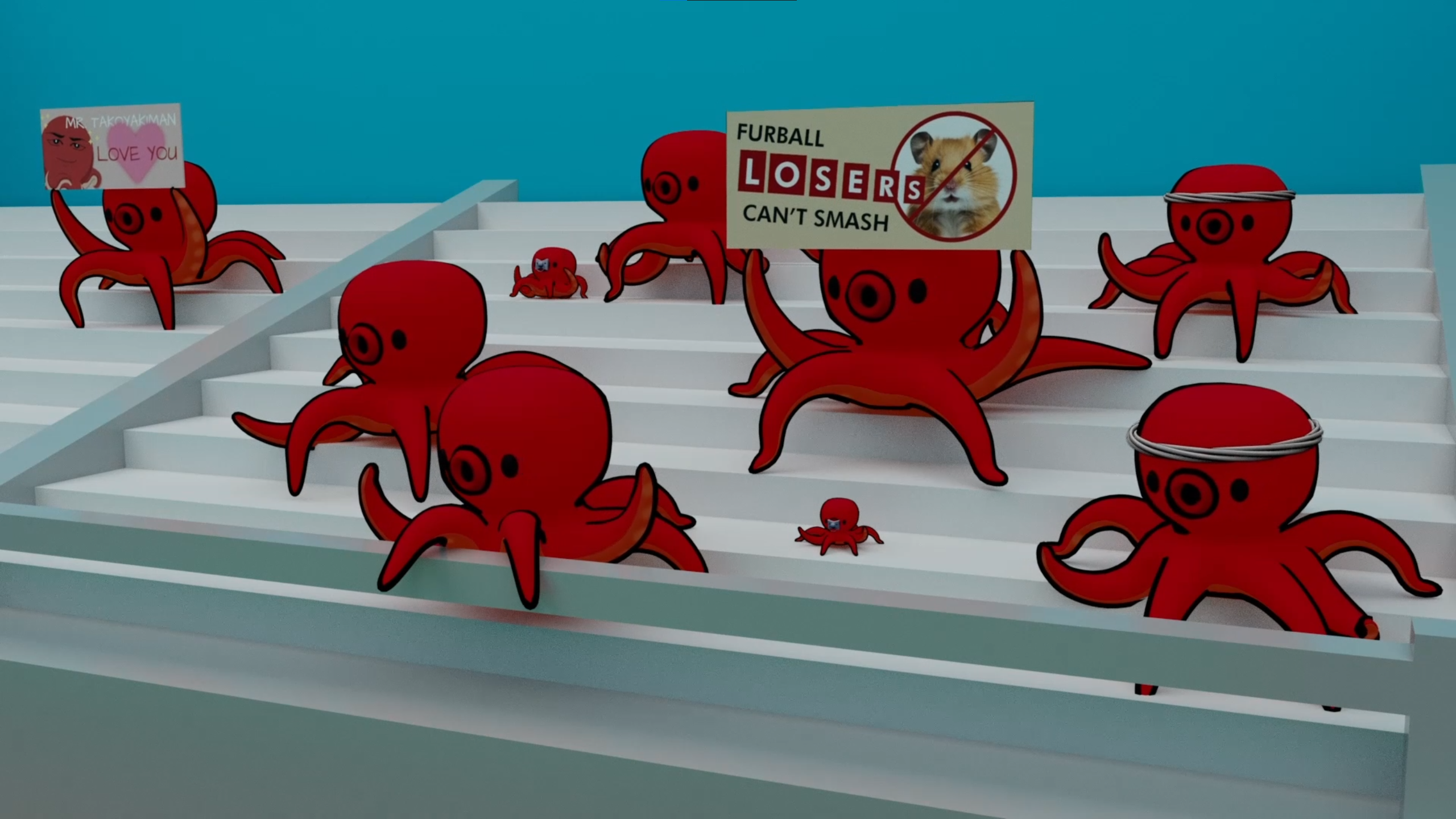 Process image showing character rigging or texturing